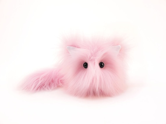 Stuffed Animal Stuffed Cat Cute Plush Toy Kitty Kawaii Plushie Baby Pink  Fuzzy Faux Fur Toy Cat Small, Medium, and Large Sizes -  Canada