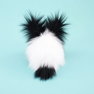 Black and White Bunny Stuffed Animal Plush Toy Bunny Rabbit Oscar Faux ...