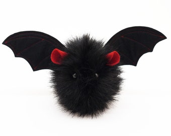 Stuffed Bat Stuffed Animal Cute Plush Toy Kawaii Plushie Vlad the Vampire Bat Snuggly Cuddly Faux Fur Bat Halloween Gift Small 4x5 Inches