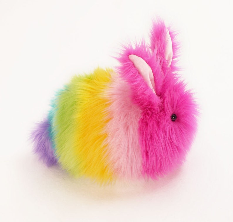 rainbow stuffed bunny