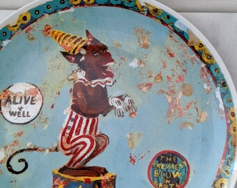 Michael Ray Charles The Side Dish, limited edition plate 62 of 250 created for Blaffer Gallery,  by Swid Powell