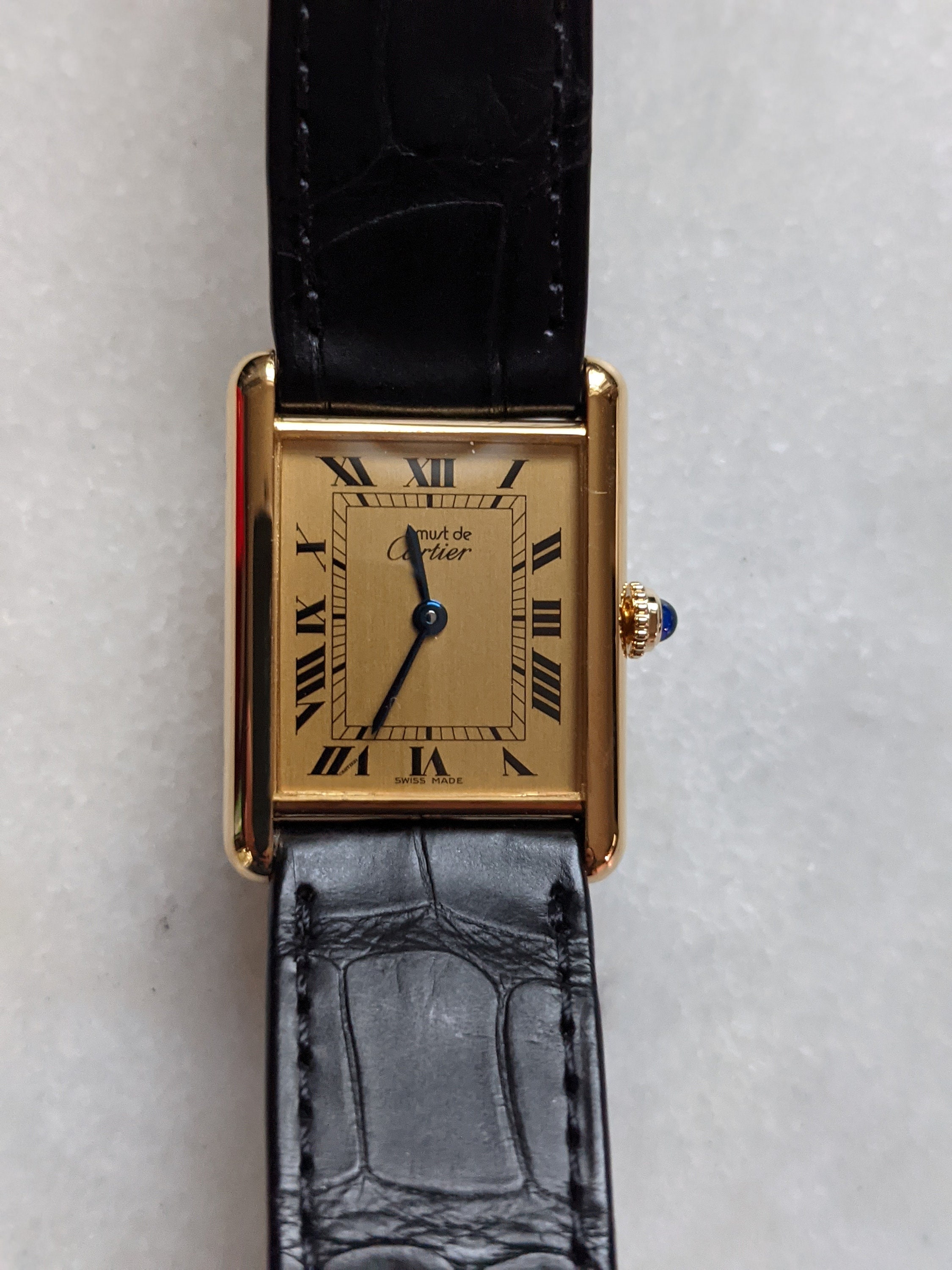 Vintage Cartier Vermeil Tank Watch 