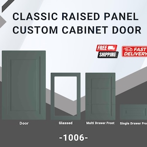 Classic Raised Panel Thermofoil Cabinet Door – Custom Kitchen Cabinet Door – Made to Order