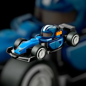 CUSTOM LEGO Style Mini F1 Formula 1 Williams Race Car Magnet 3&quot;x3&quot; NEW Fridge Magnet