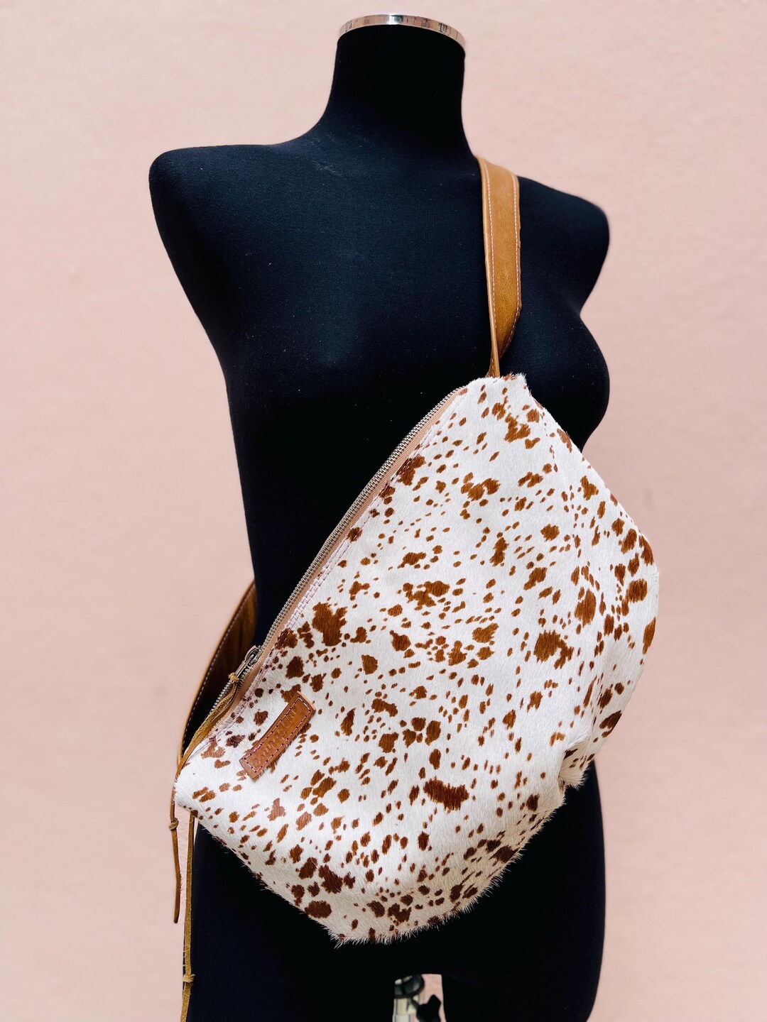 Leather & Cowhide Crossbody Bag – Unique One-of-a-kind  display picture 1