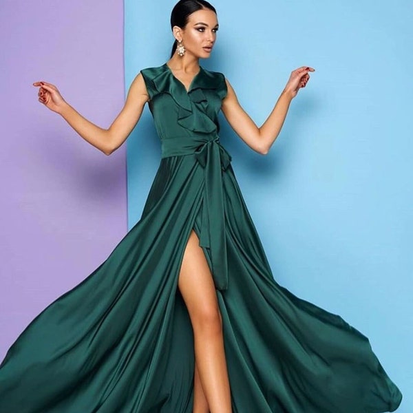 Emillion Bridesmaid Dress - Emerald main image 1