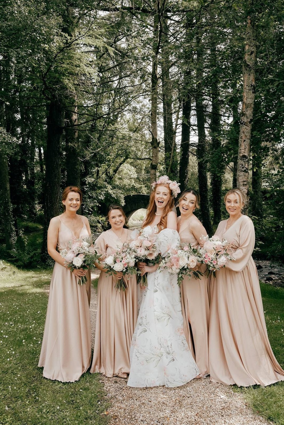 Blush Beige Bridesmaid Dress Made-to-measure Plus Size Dress for ...