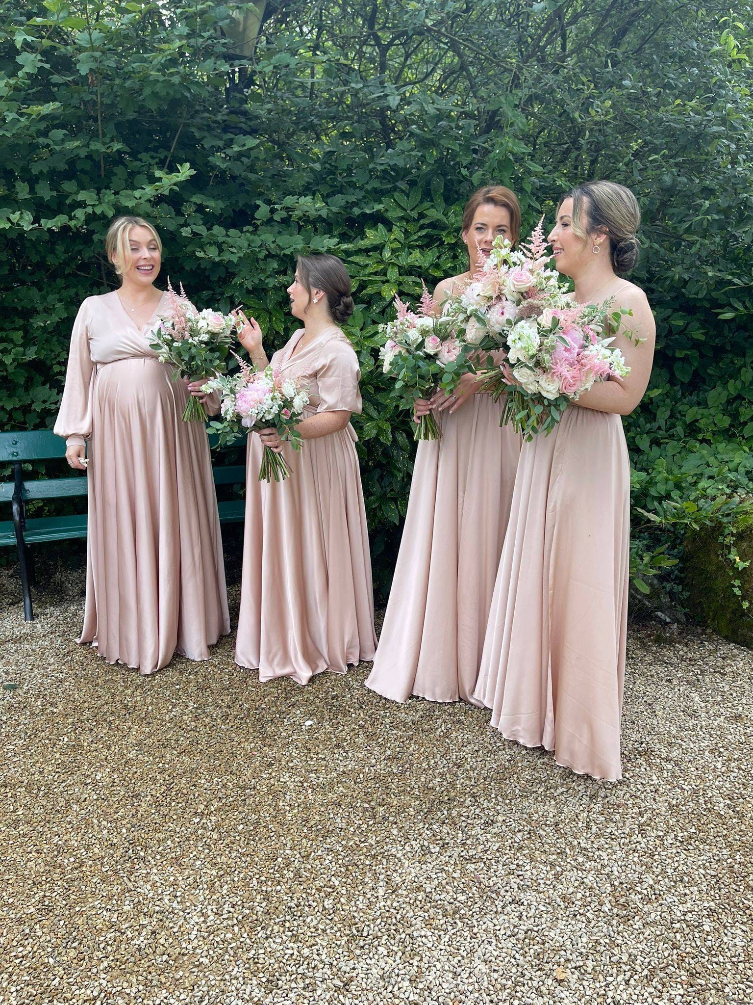 Blush Beige Bridesmaid Dress Made-to-measure Plus Size Dress for ...