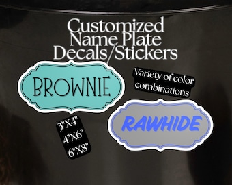 Custom Horse Name Decals: Equestrian Bucket Stickers, Barn Accessories