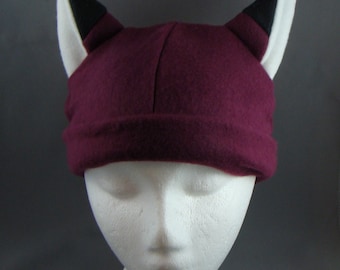 Wine Fox Animal Fleece Hat Anime Cosplay Skiing Snowboarding Warm