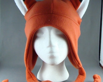 Fox Orejas Animal Earflap Fleece Sombrero Cosplay Anime Esquí snowboard gótico Rave Punk Invierno Diversión