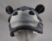 Grey Hippo Ears Cute Fleece Beanie Hat Cosplay Anime Skiing Snowboarding Gothic Rave Punk Winter Cute Aviator