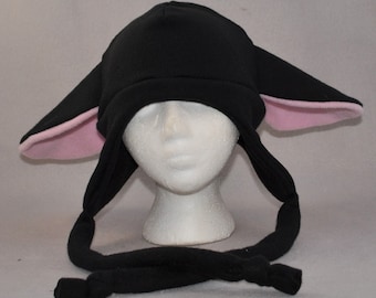 Black Sheep Earflap with Ties Beanie Animal Fleece Hat Anime Lolita Cosplay Skiing Snowboarding Gothic Punk AVIATOR