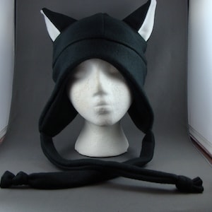 Cat ears Hat Earflap Fleece Gothic Punk Skiing Snowboarding Rave Winter Anime Cosplay  Beanie