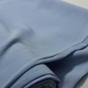 Blue Viscose Fabric - Breathable, 100% Natural, High Quality Viscose Fabric, Ideal for Clothing and Crafts, Eye-Catching W 150cm/59