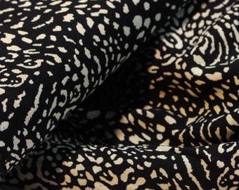 Leopard Print Viscose Fabric, Soft & Breathable (59" Wide)