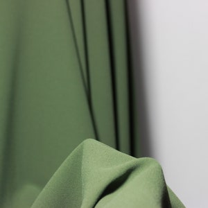 Heavy Georgette High-Quality Crepe - Luxurious Egyptian Fabric : Nori Green