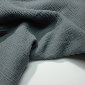 Soft and Lightweight Double Gauze Muslin Fabric - 100% Cotton - Safe for Babies, Perfect for DIY and Sewing Projects.