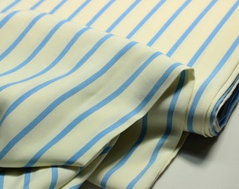 Striped Viscose Fabric, Soft & Breathable, 59" Wide
