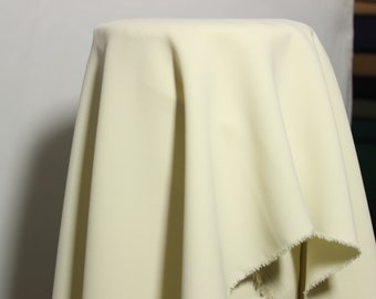 Cream Georgette Crepe Fabric – Heavyweight Polyester, 59" Wide