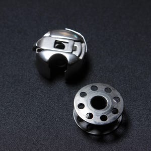 Industrial Sewing Machine Bobbin Case & Bobbin Set for Juki, Brother and More (Made in Japan)