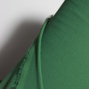 Heavy Georgette High-Quality Crepe - Luxurious Egyptian Fabric : Green