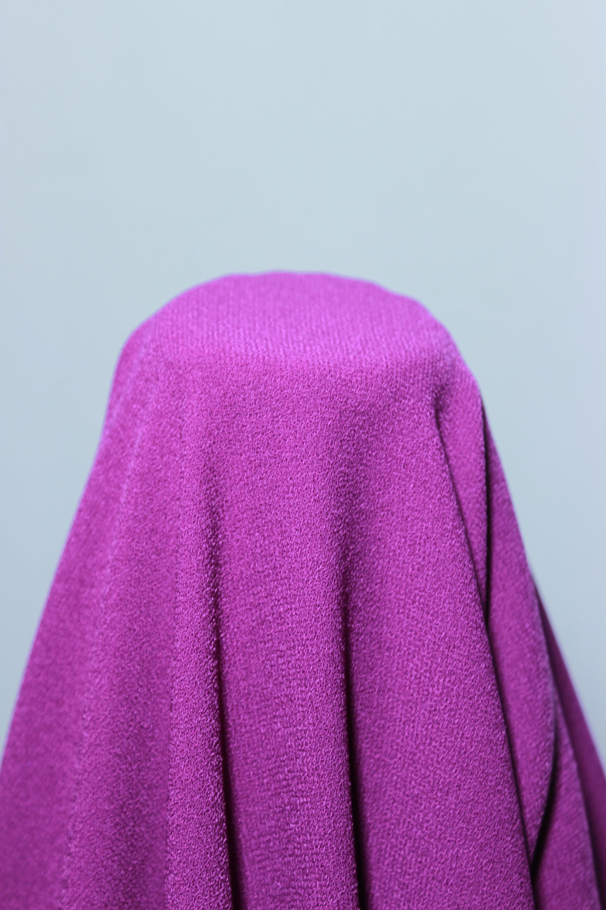 Purple Georgette Crepe Fabric - Egyptian Polyester, 59" Wide high 