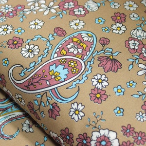 Viscose Fabric with Eye-catching, Paisley Design Patterns And Free Design Position, High Quality, Clothing Fabric.Special. Width 150cm /59&quot;