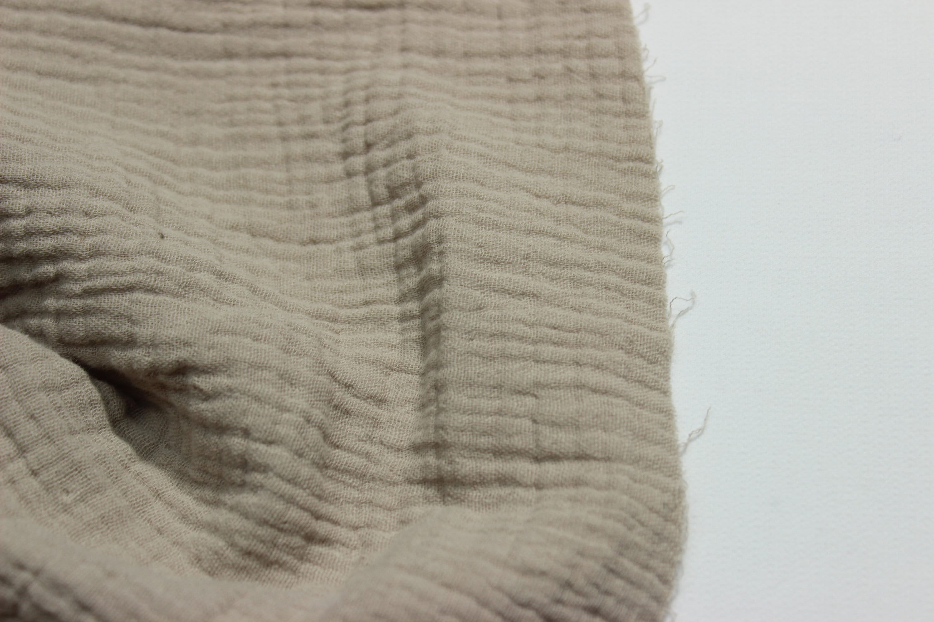 Soft and Lightweight Double Gauze Muslin Fabric - 100% Cotton - Safe for Babies, Perfect for DIY and Sewing Projects.