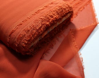 Eleganter Reiner Chiffonstoff - Perfekt für Brautkleider, Blusen, Schals, Wohnkultur und Handarbeiten - Verkauft pro Meter oder Yard