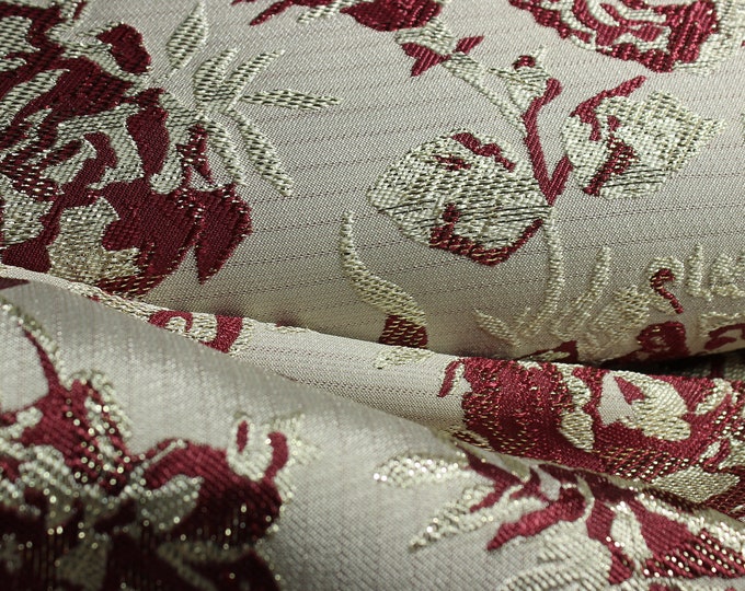 Elegant Gold And Silver Floral Brocade Fabric made In Turkey Etsy elegant-gold-and-silver-floral-brocade-fabric-made-in-turkey-etsy