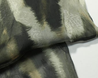 Elegant Silk Chiffon Fabric – Sheer Lightweight Material, Dressmaking