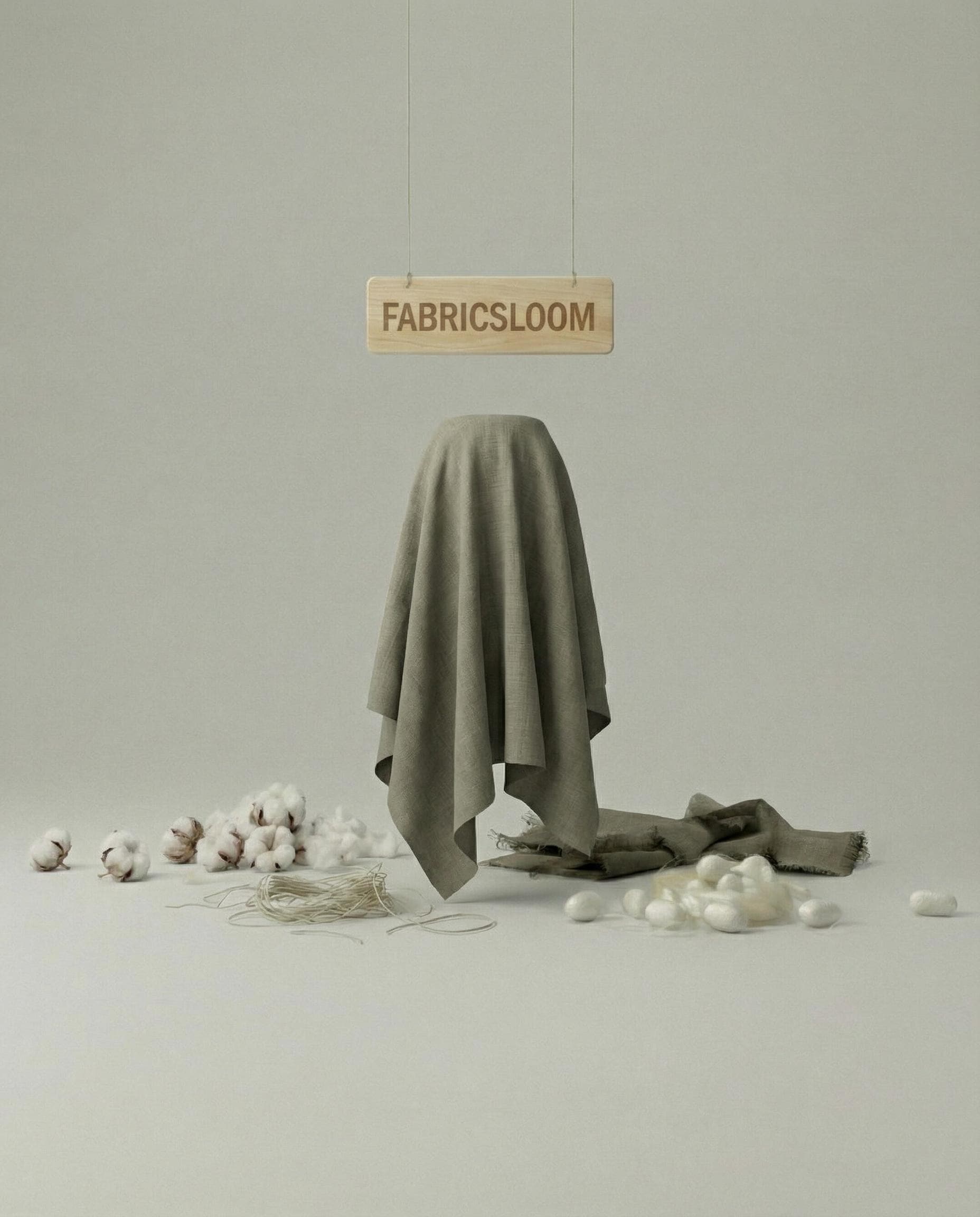 100% linen fabric, soft khaki color, 143 cm width, high quality