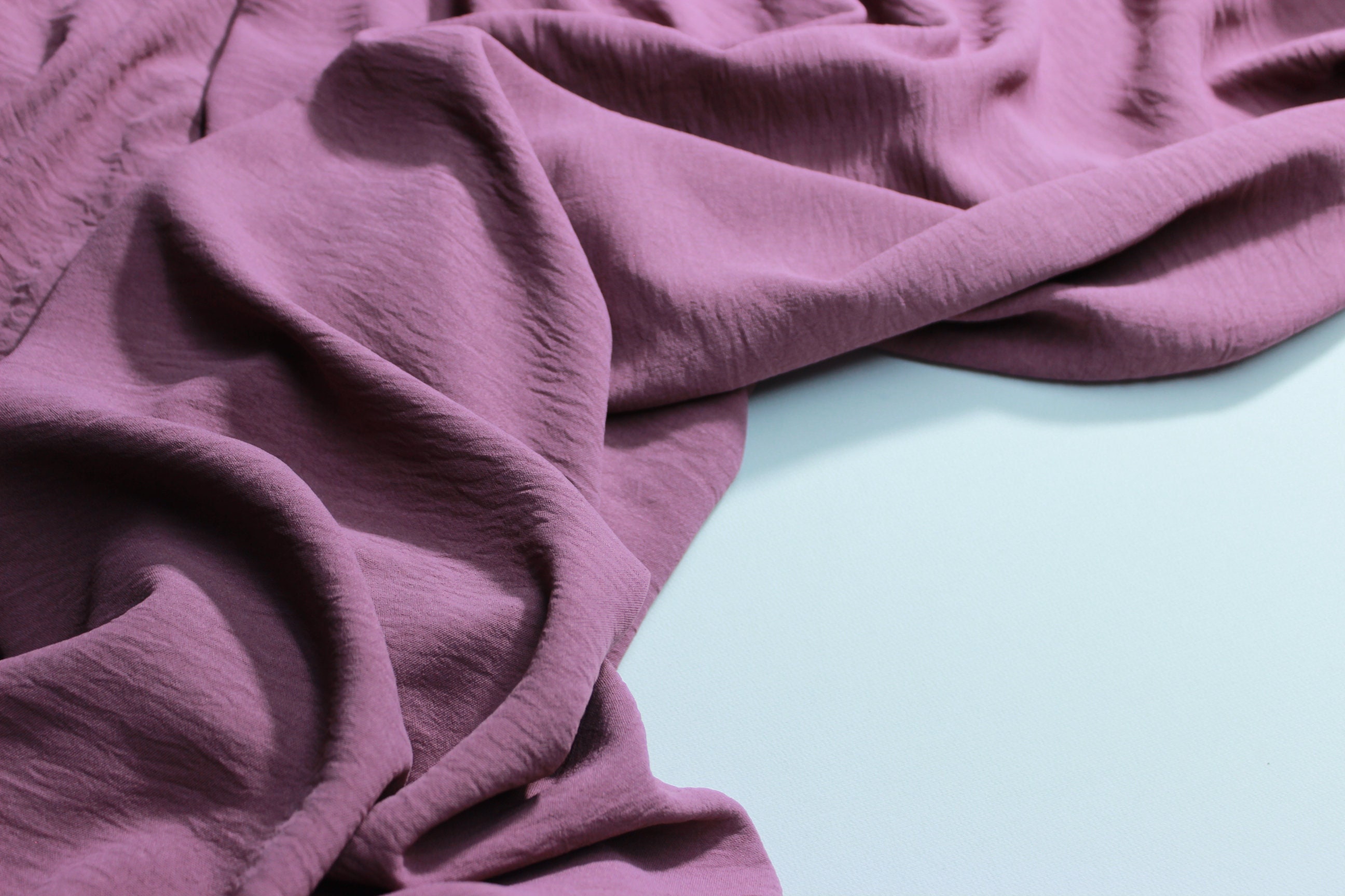 Crinkled Aerobin Fabric – Polyester Viscose Blend, Dressmaking Material