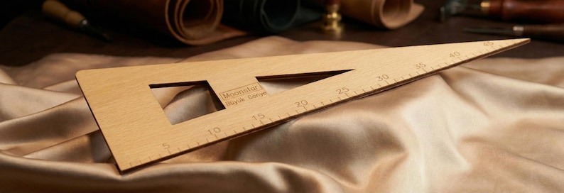 Wooden Sewing Ruler Set, Curve Rulers, Pattern Making Tools 7 pieces image 5