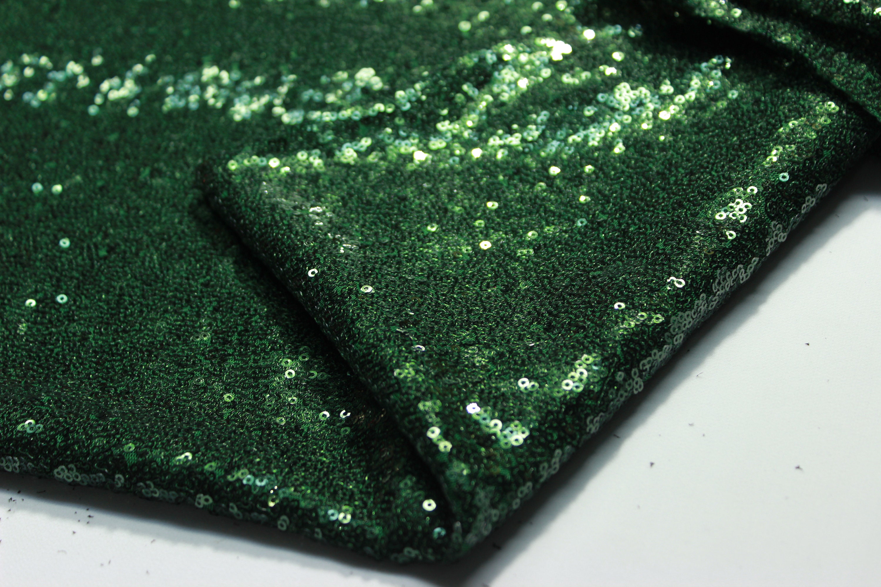 Emerald Sequin Fabric, Glitz Full Sequins on Mesh, Party Dress, Christmas Decor by the Yard/Meter.Dıy.