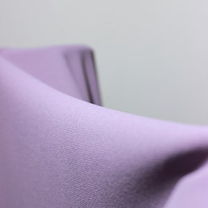 Heavy Georgette High-Quality Crepe - Luxurious Egyptian Fabric : Lilac