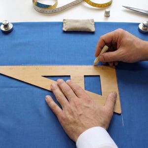 Wooden Sewing Ruler Set, Curve Rulers, Pattern Making Tools 7 pieces image 6