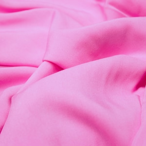 Soft Pink Viscose Fabric -  Breathable, 100% Natural, High Quality Viscose Fabric, Ideal for Clothing and Crafts, Eye-Catching W 150cm/59