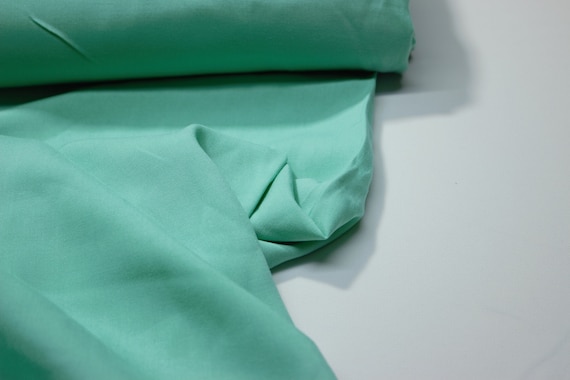 mint green dress fabric Dusty Viscose Fabric, Soft Breathable Material, 59