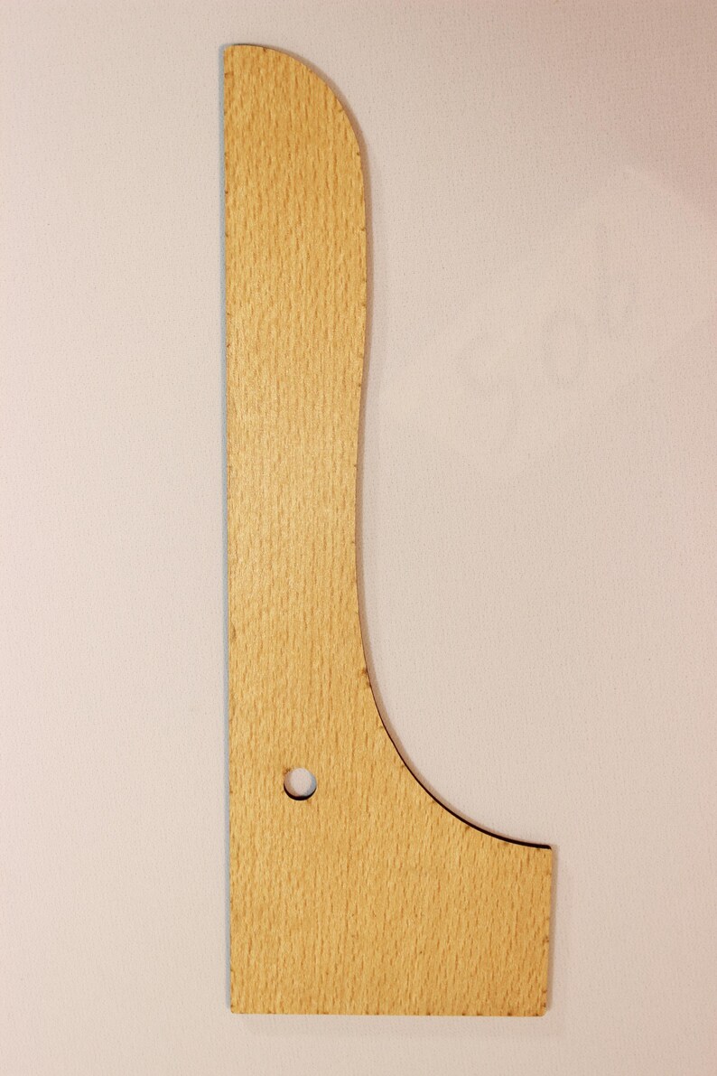 MDF Sewing Ruler Set, 7 PCS, Curve Rulers, Natural Wood Rulers, Sewing ...