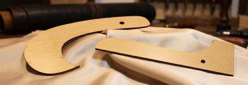 Wooden Sewing Ruler Set, Curve Rulers, Pattern Making Tools 7 pieces image 3