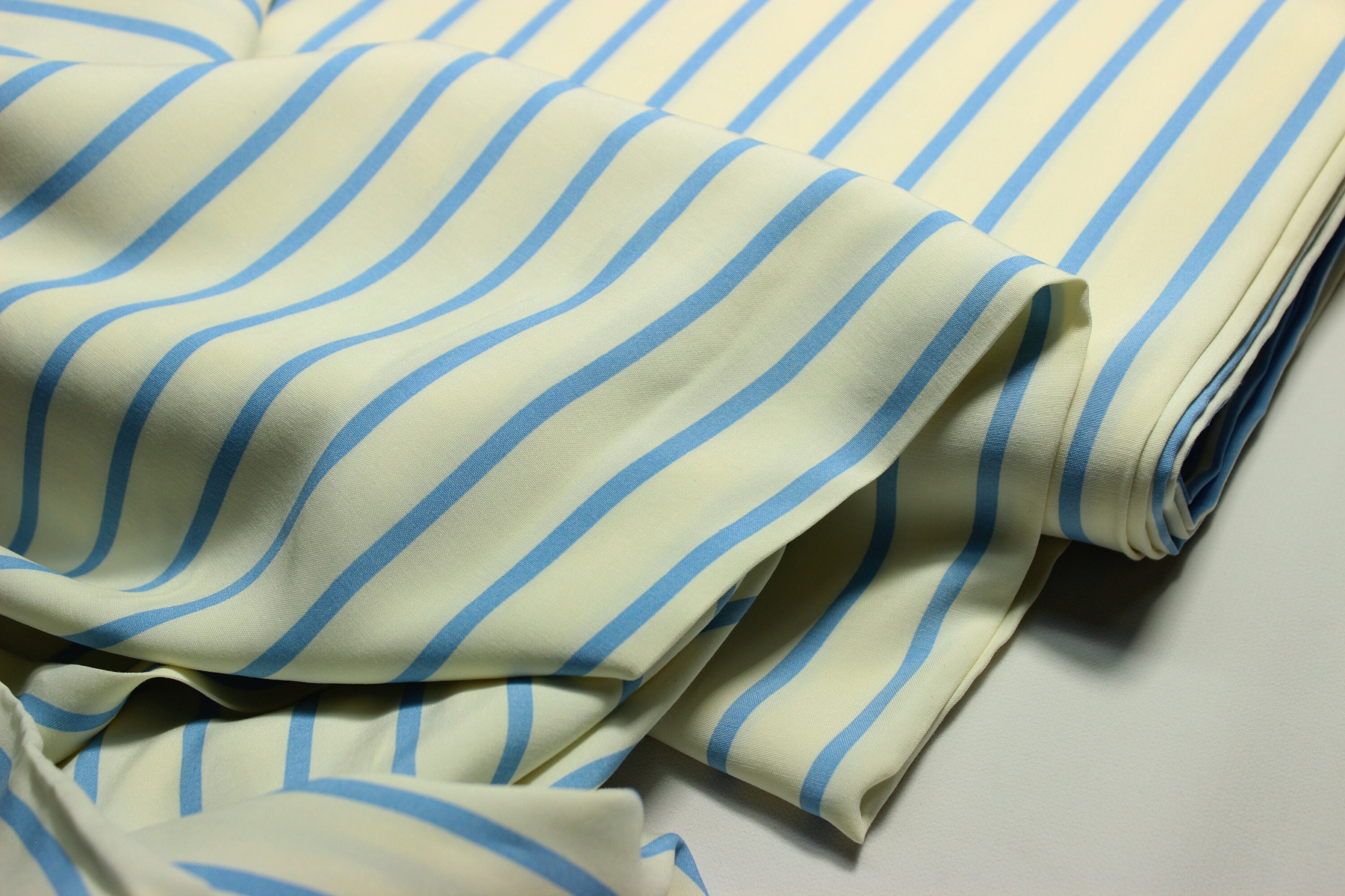 Striped Viscose Fabric, Soft & Breathable, 59" Wide