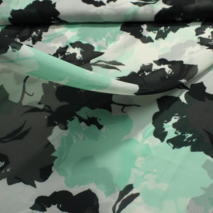Floral Chiffon Fabric - Elegant, Soft and Sheer for Dresses, Scarves, Decor : DESİGN