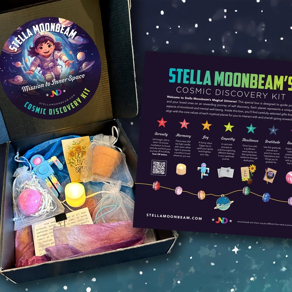 Stella Moonbeam: Mission to Inner Space - Cosmic Discovery Kit - Mental Health Therapy Activities - Gifts for Kids (Ages 5-11) and Families