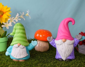 Happy Little Spring Gnomes | Mother's Day Gift Idea | Bright Spring Gonk | Nordic Style Gnome | Cottagecore | Gnome Family