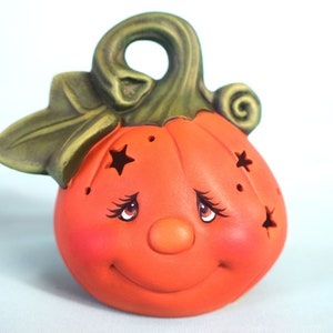 Tea-Light Pumpkin Lantern | Starry Lit Pumpkin | Fall Night Light