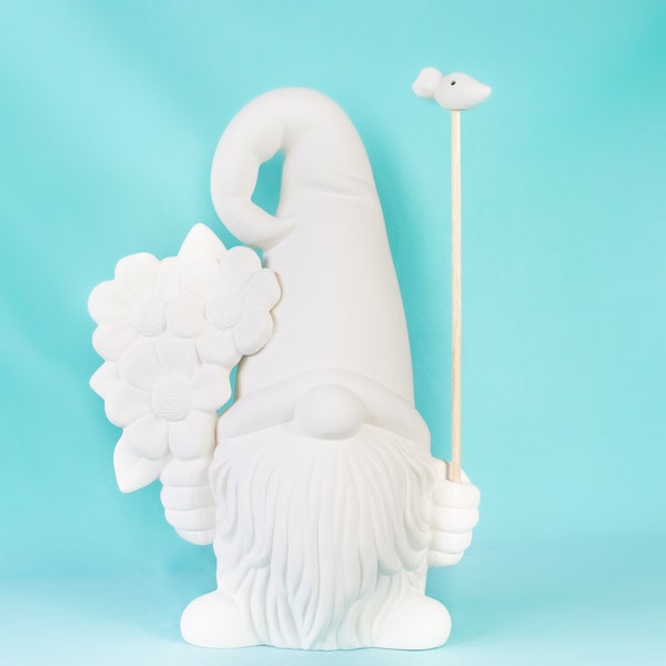 Ready to Paint Ceramic Gnome Etsy
