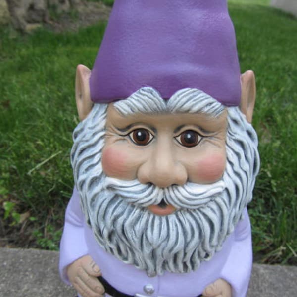 Garden Gnome - Gnome Statue - Gnome Figurine - Outdoor Decor - Garden Decor - Cute Ceramic Gnome - Yard Art