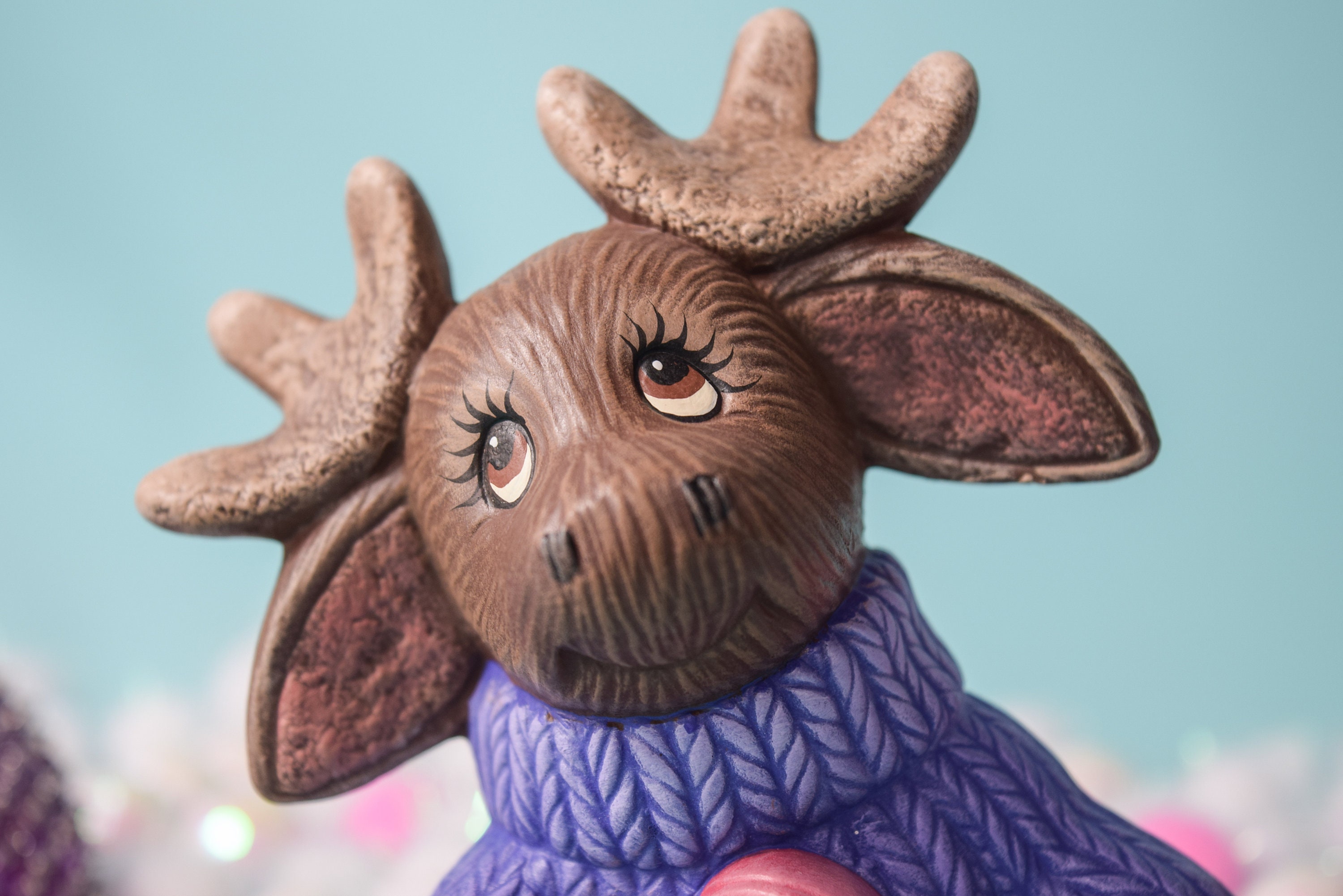 Marti the Moose | Cozy Woodland Create | Table Top Decoration - Etsy